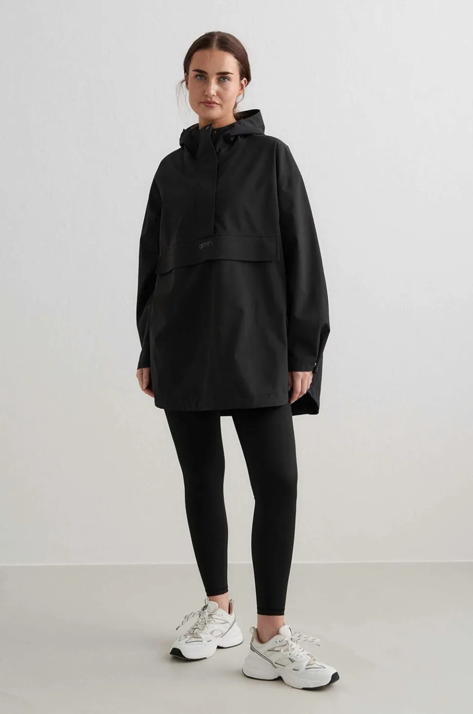 Aim'n Anorak Black Oversized Anorak
