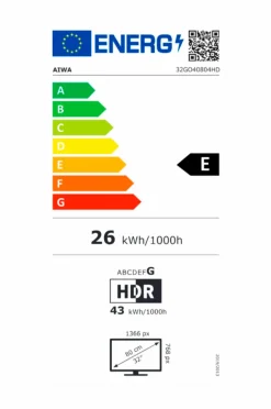 Aiwa Smart-tv 32 HD Google TV 32GO40804HD