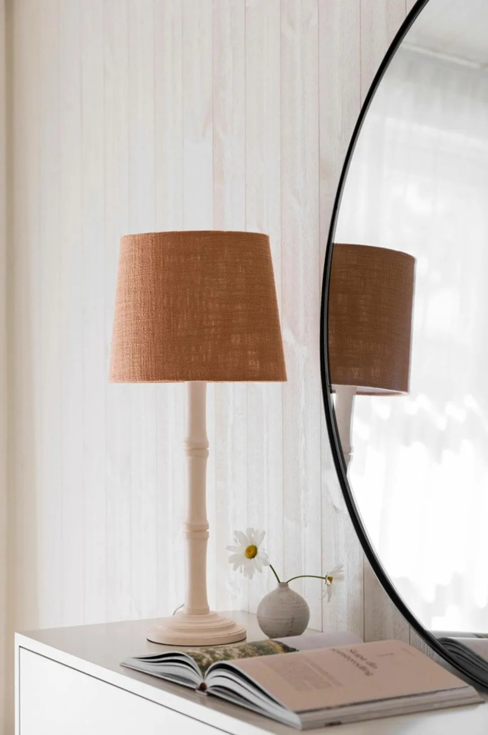 Alde & Lind Lampeskærm Alice D27 oval Grain