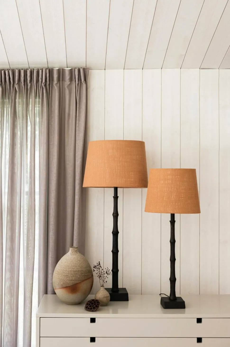 Alde & Lind Lampeskærm Alice D27 oval Grain