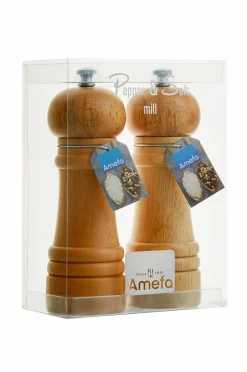 Amefa Salt- og peberkværn Wood, sæt med 2