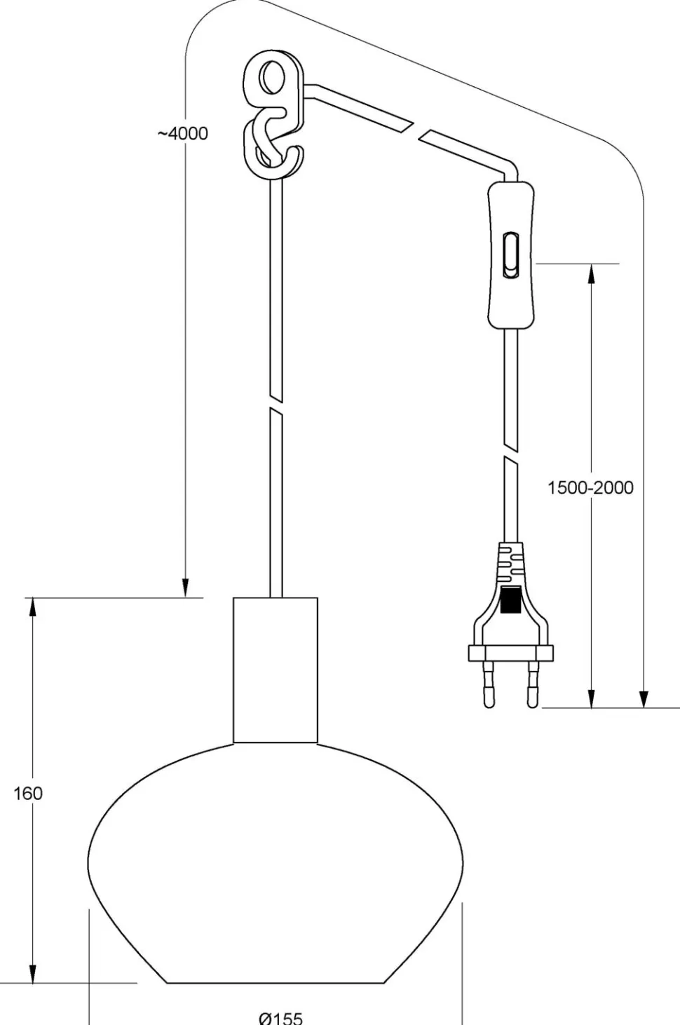 Aneta Lighting Pendel BELL