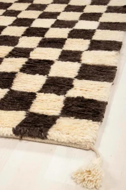 Bargi Uldtæppe Berber Chess 175x235 cm