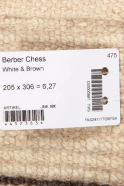 Bargi Uldtæppe Berber Chess 205x306 cm