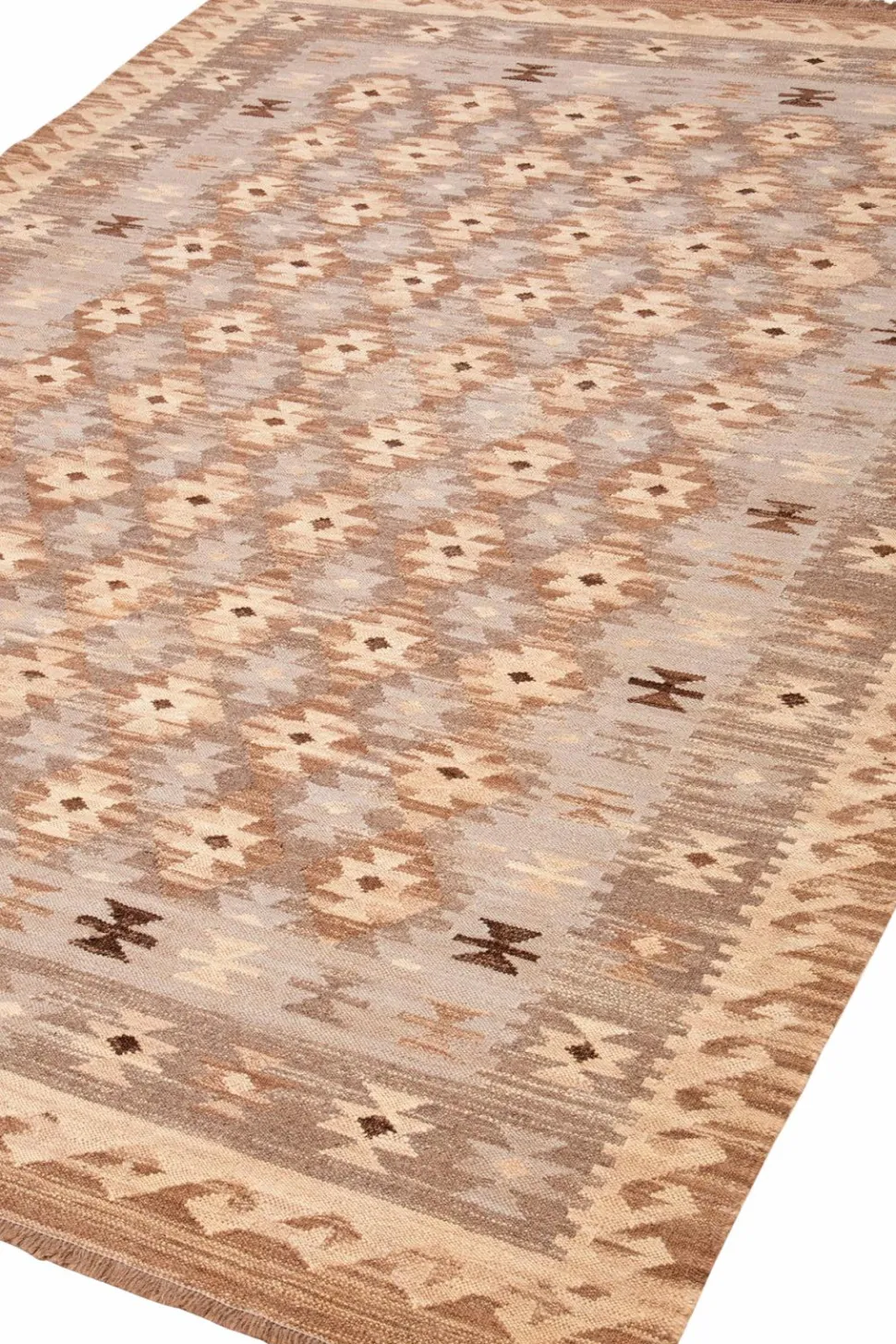 Bargi Uldtæppe Kilim Raw 205x291 cm