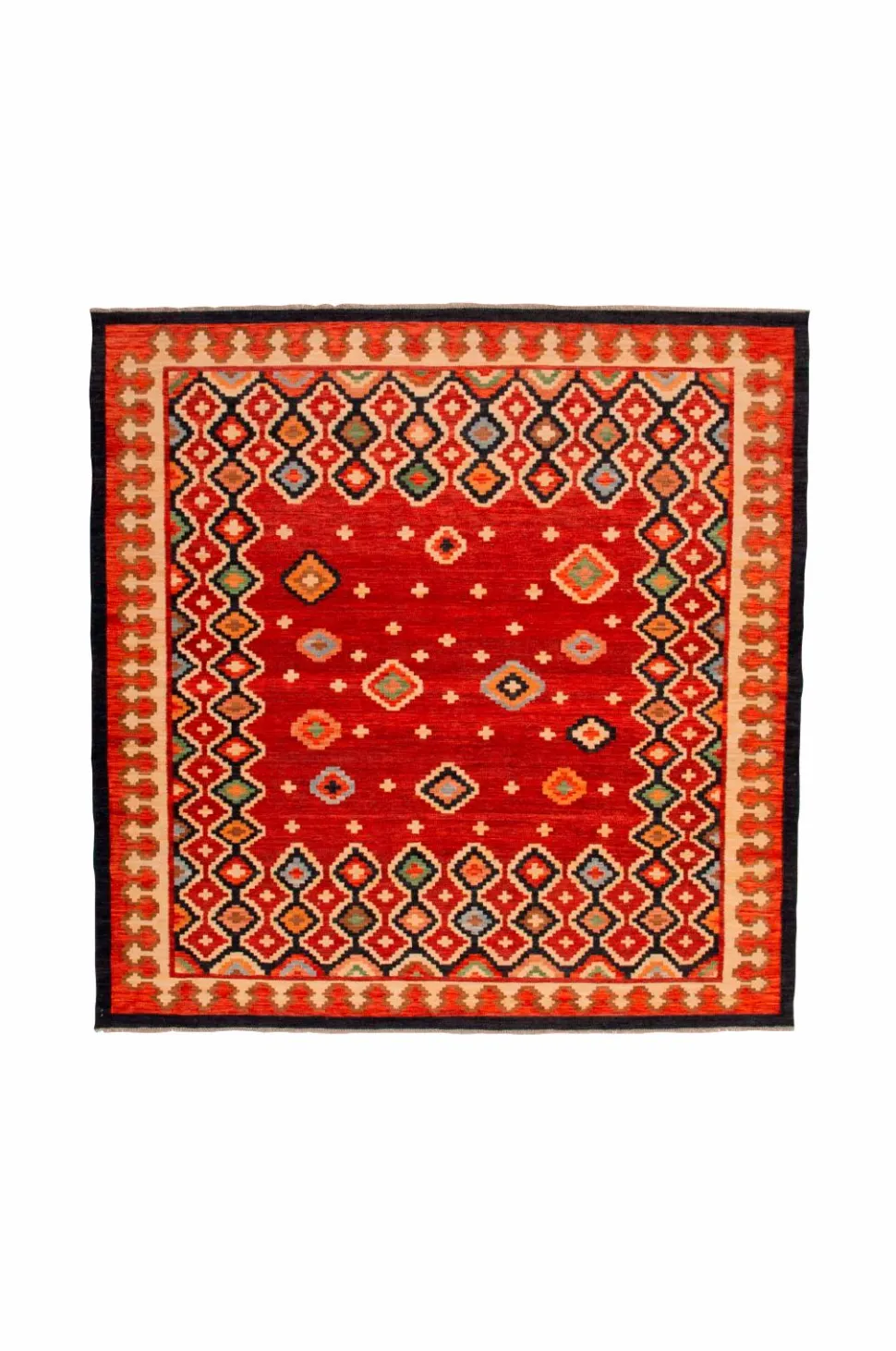 Bargi Woolcarpet Kilim Multi 256x256 cm