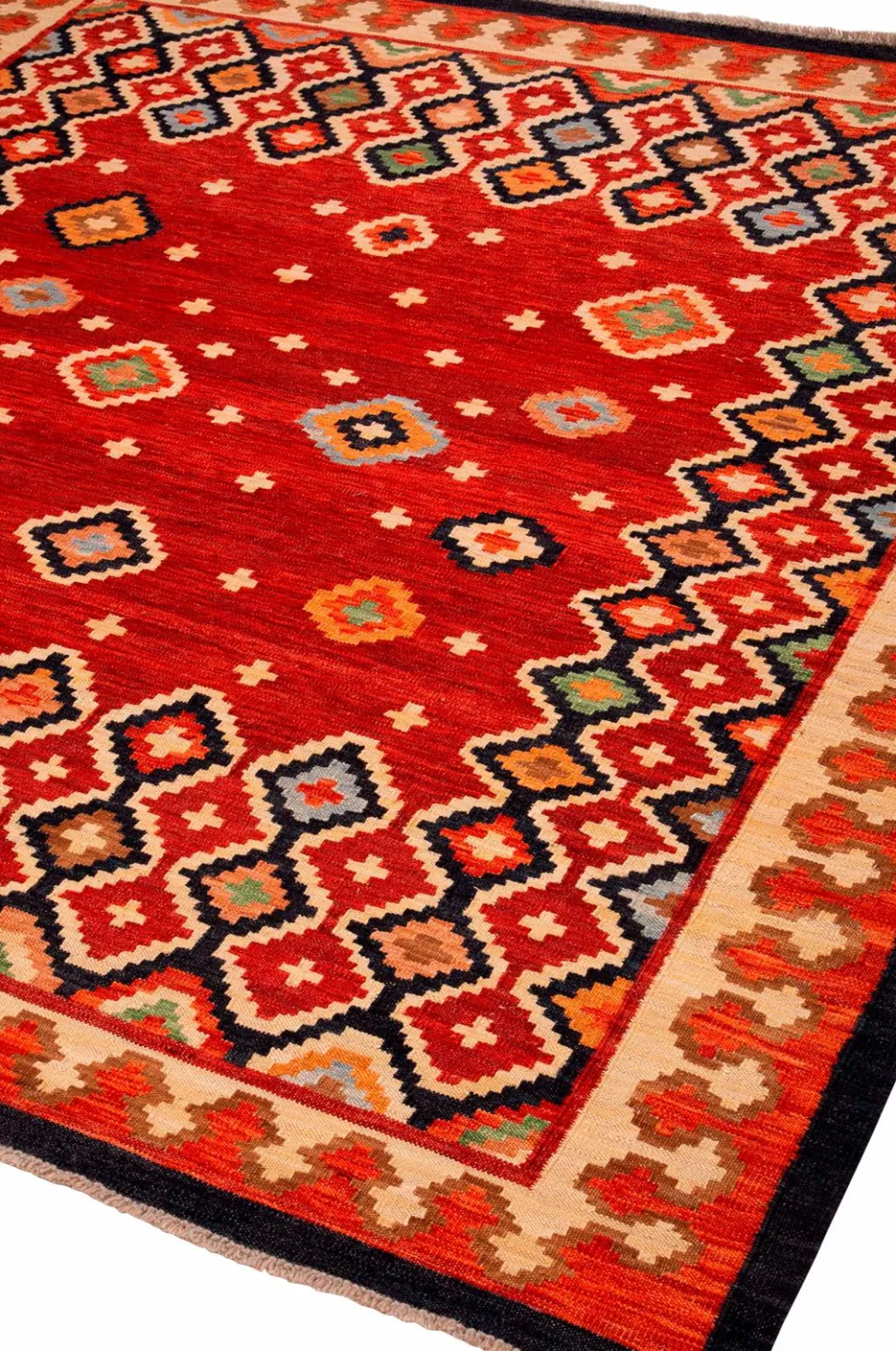 Bargi Woolcarpet Kilim Multi 256x256 cm