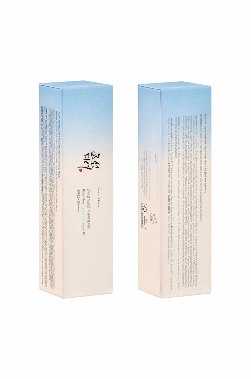 Beauty of Joseon Releief Sun Aqua Fresh 50 Ml