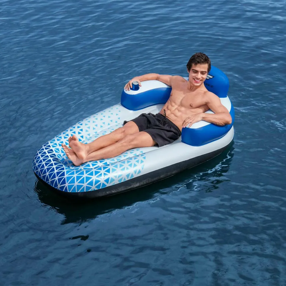 Bestway Loungemadras Hydro Force Indigo Wave Lounge 1,91 m x 1,07 m