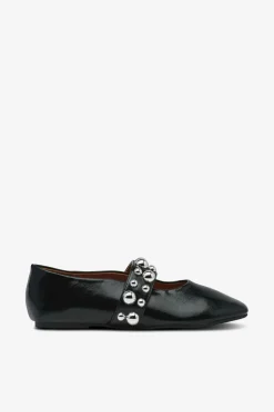 Bianco Ballerinasko Bialuna Studded Ballet Flat Faux Leather