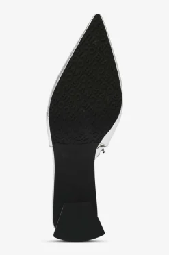 Bianco Højhælet sko biaMaralyn Slingback Metallic