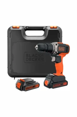 Black & Decker Slagboremaskine 18V lithium-ion 2X1,5AH