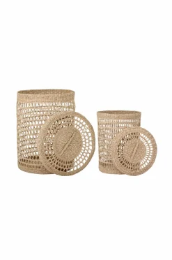 Bloomingville Kurv med låg, sæt med 2