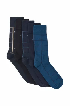 BOSS Strømper 5prsgiftset Check CC 5-pak