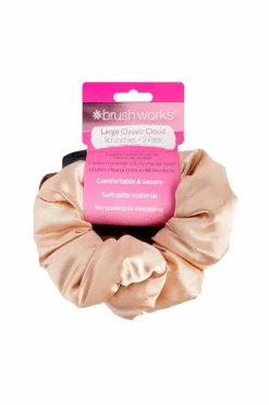 Brushworks Large Classic Cloud Scrunchies - 3 Pack