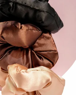 Brushworks Large Classic Cloud Scrunchies - 3 Pack