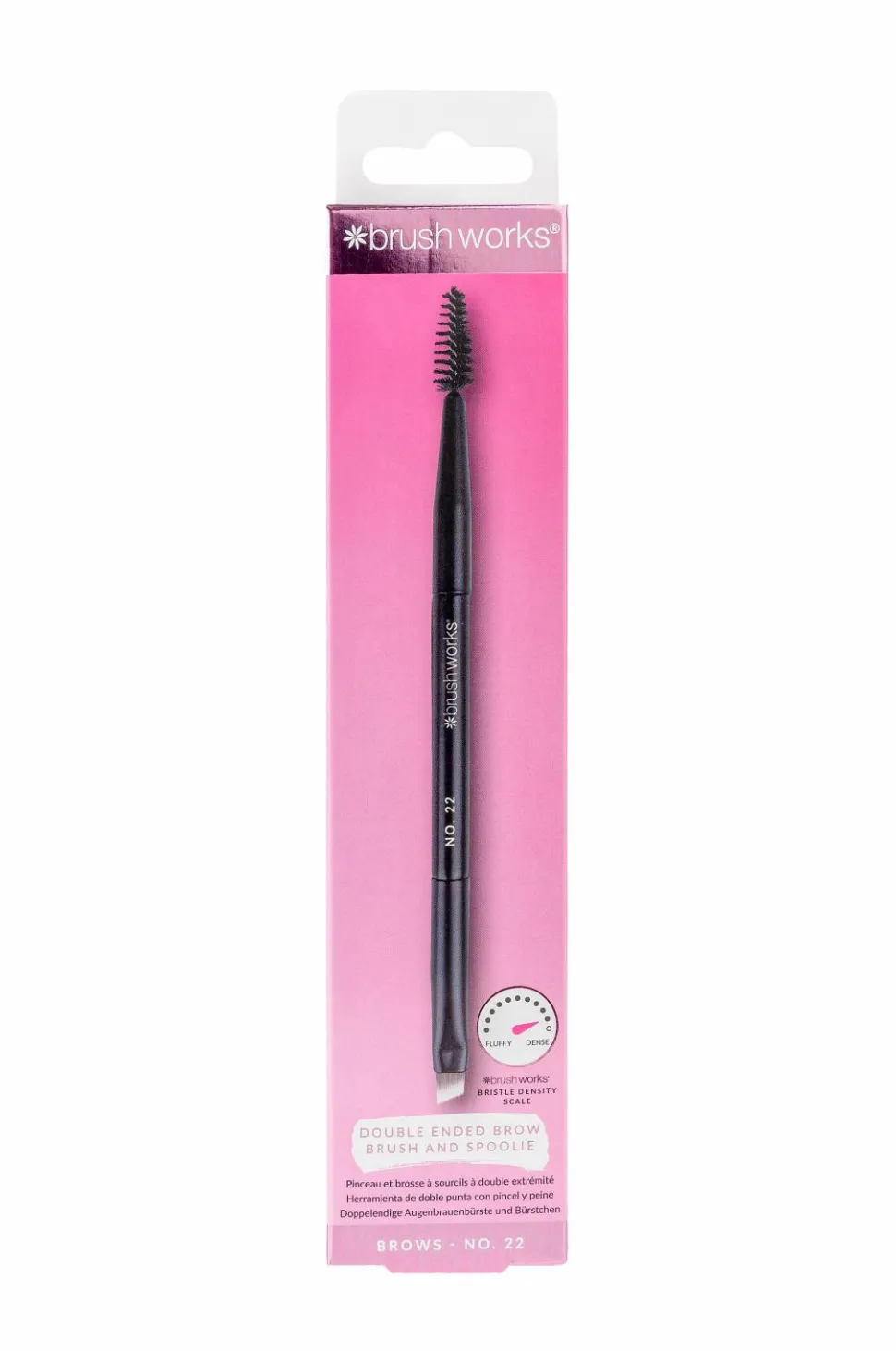 Brushworks No. 22 Double Ended Brow Brush And Spoolie