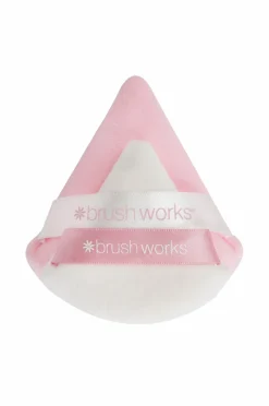 Brushworks Triangular Powder Puff Duo