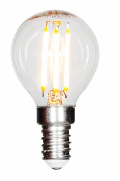 By Rydéns Filament dekorationspære, LED dæmpbar globe, E14, 4W, Ø 45 mm klar