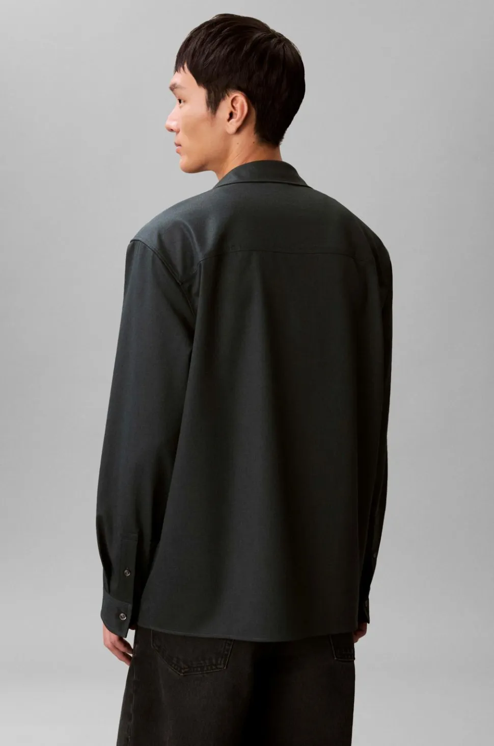 Calvin Klein Skjorte LS Melange PV Easy Shirt