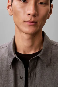 Calvin Klein Skjorte LS Melange PV Easy Shirt