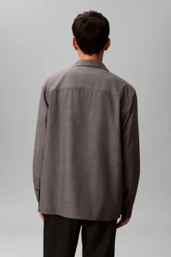 Calvin Klein Skjorte LS Melange PV Easy Shirt