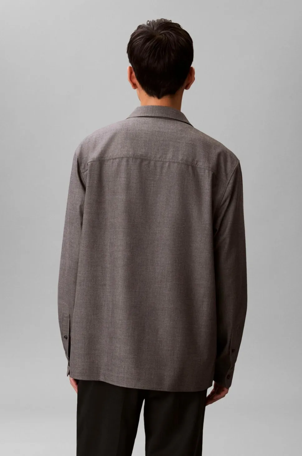 Calvin Klein Skjorte LS Melange PV Easy Shirt