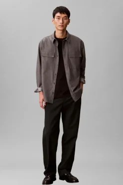 Calvin Klein Skjorte LS Melange PV Easy Shirt