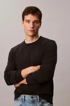 Calvin Klein Trøje LS Supima Cotton Crew 14gg