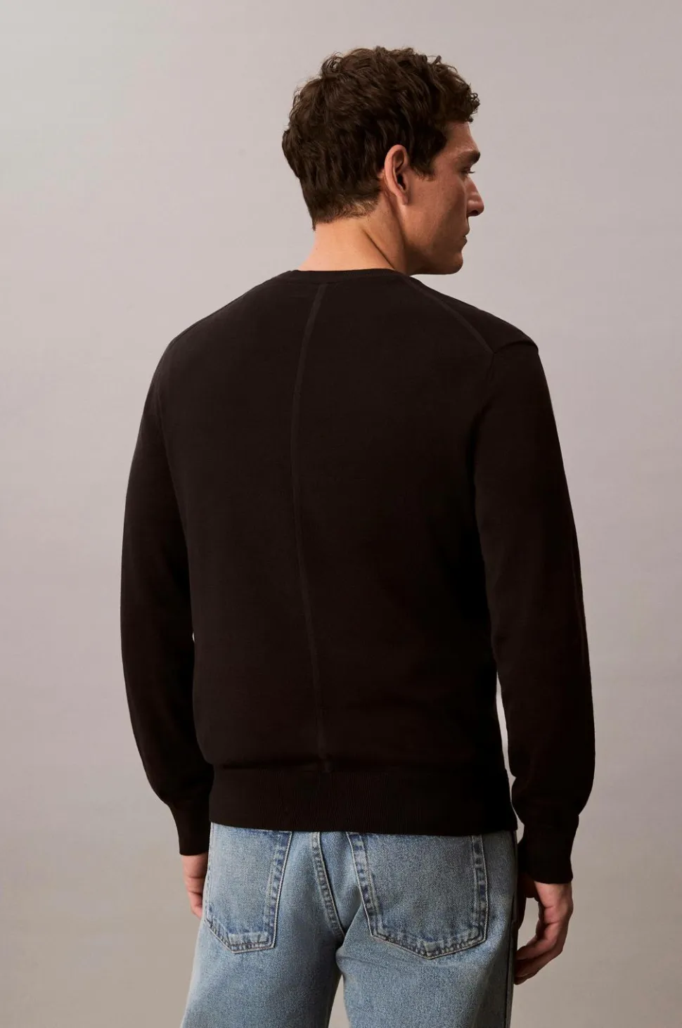 Calvin Klein Trøje LS Supima Cotton Crew 14gg