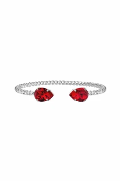 Caroline Svedbom Bangle Mini Drop Bracelet Rhodium