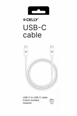 Celly Kabler USB-C – USB-C 60W 1,5 m