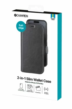 Champion Nordic Mobilcover/tegnebog 2-in-1 Slim Wallet iPhone 15 Pro Max