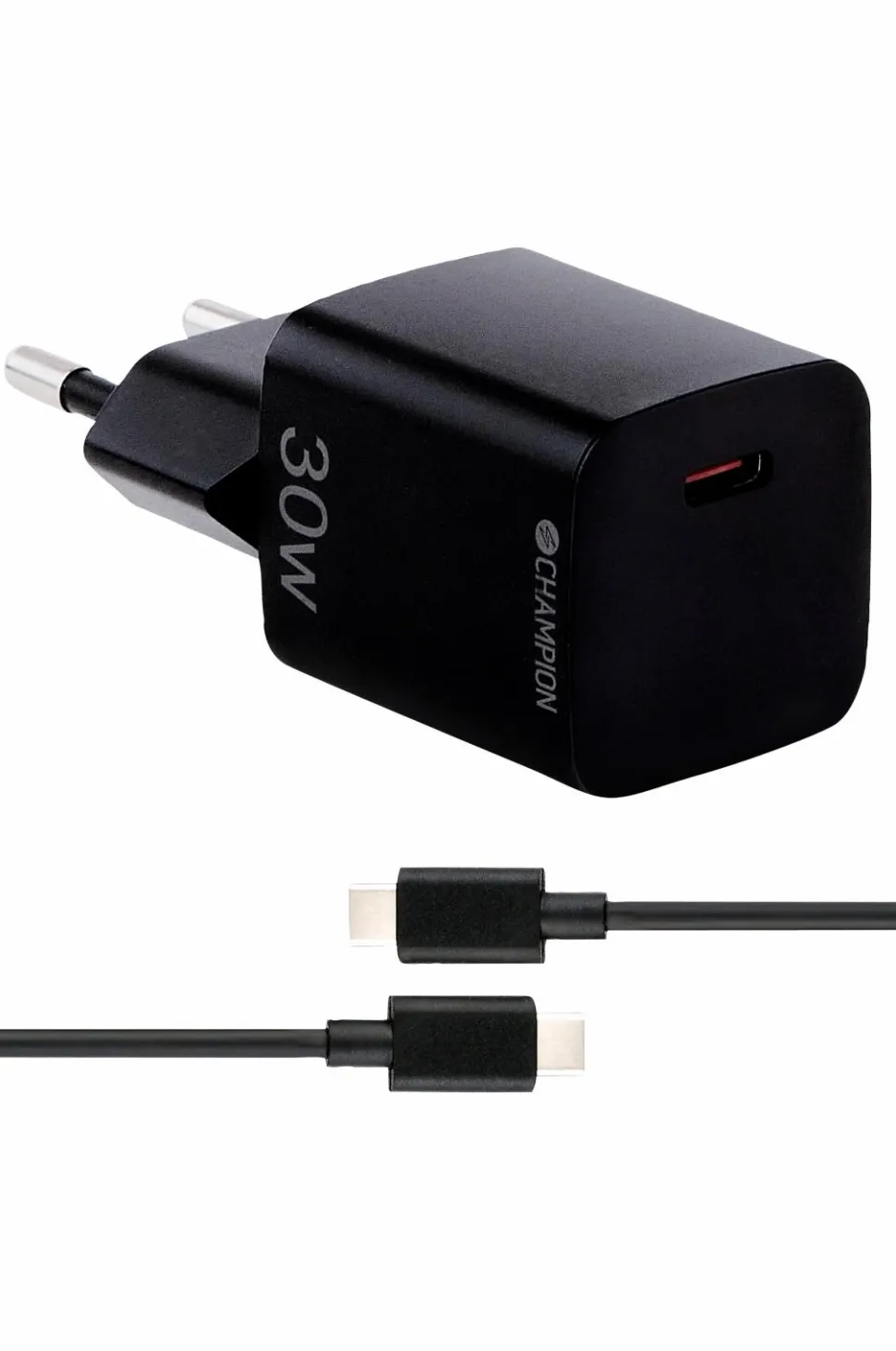 Champion Nordic Oplader 30 W + USB-C-kabel