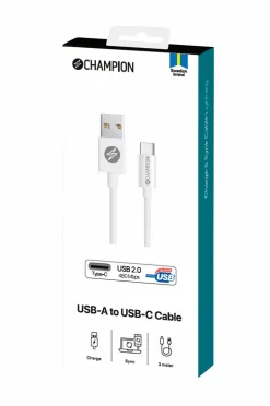 Champion Nordic USB-A til USB-C-kabel 3 m