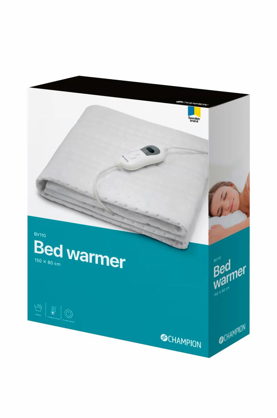 Champion Nordic Varmetæppe 150 x 80 cm hvid