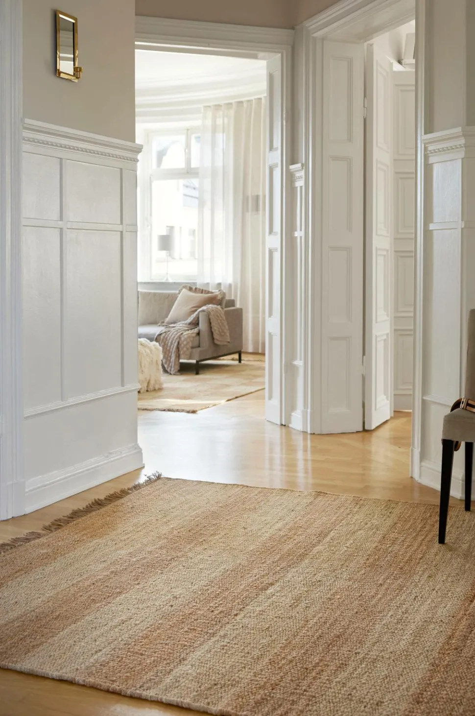 Classic Collection Jute-tæppe Stripes