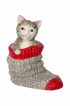 Cult Design RAGGSOCKS-katt, 8x5x10cm