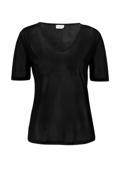 Damella Top Short Sleeve i silke