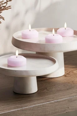 DeluxeHomeart LED flydende fyrfadslys 6,1 cm Lavendel 2 stk.