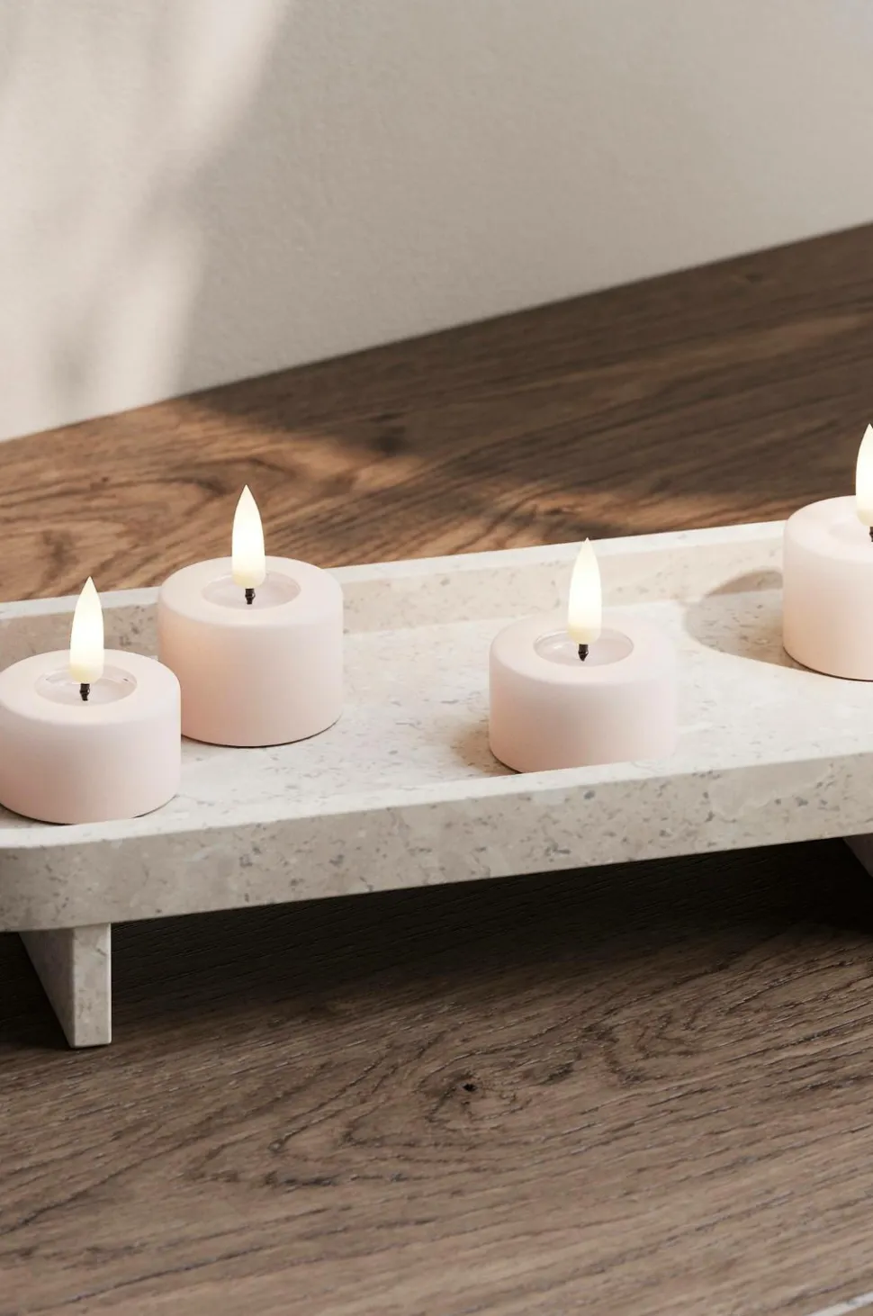 DeluxeHomeart LED fyrfadslys 6x4,5 cm 2 stk.