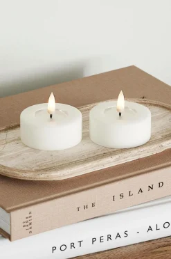 DeluxeHomeart LED fyrfadslys 6x4,5 cm 2 stk.