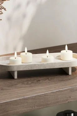 DeluxeHomeart LED fyrfadslys 4x4,5 cm 2 stk.