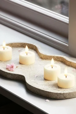 DeluxeHomeart LED fyrfadslys 4x4,5 cm 2 stk.