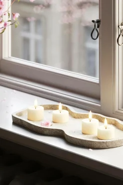 DeluxeHomeart LED fyrfadslys 4x4,5 cm 2 stk.