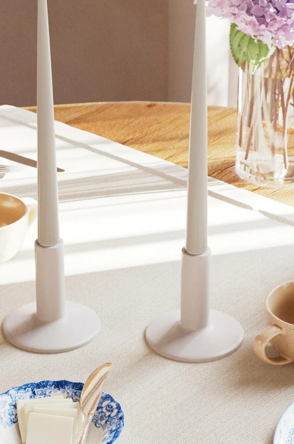 DeluxeHomeart LED Keglelys skinnende 2,2x28 cm 2 stk.