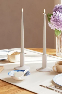 DeluxeHomeart LED Keglelys skinnende 2,2x28 cm 2 stk.