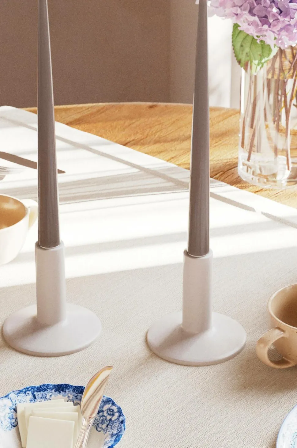 DeluxeHomeart LED Keglelys skinnende 2,2x28 cm 2 stk.