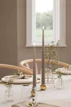 DeluxeHomeart LED Keglelys skinnende 2,2x28 cm 2 stk.