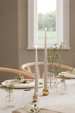 DeluxeHomeart LED Taper Candle Shiny 2,2x38 cm 2 stk.